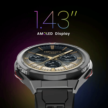 สมาร์ทวอทช์ HIFUTURE ACTIVE มีฟีเจอร์ AI, GPS หน้าจอ AMOLED 1.43 นิ้ว สีเงิน_2